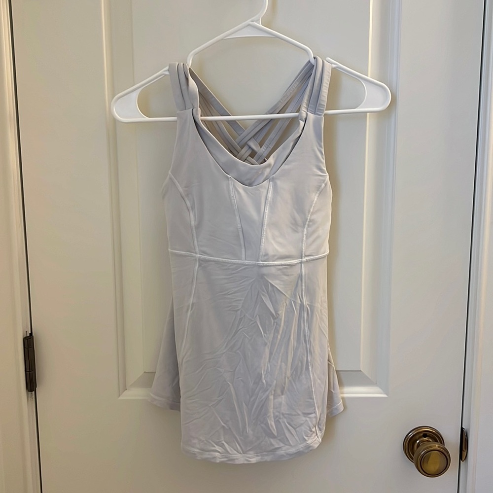 White Lululemon tank